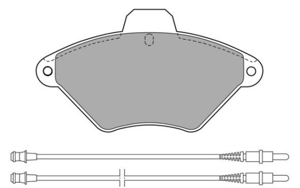 Kit de plaquettes de frein, frein à disque FREMAX FBP-0887