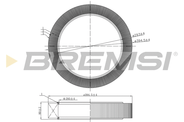 Filtre à air BREMSI FA2258