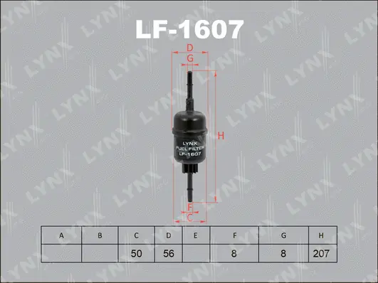 Filtre à carburant LYNXAUTO LF-1607