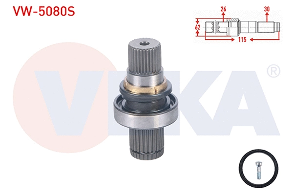 Jeu de joints, arbre de transmission VEKA VW-5080S