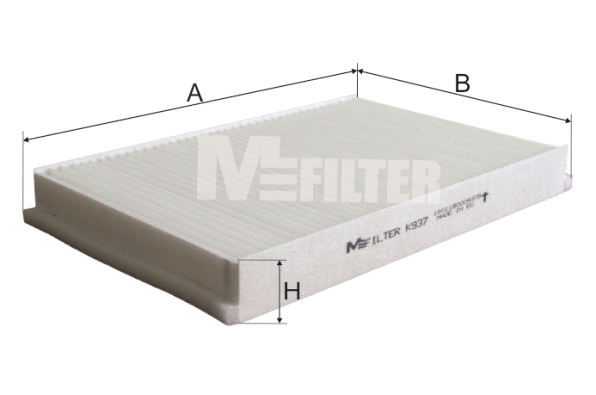 Filtre, air de l'habitacle MFILTER K 937