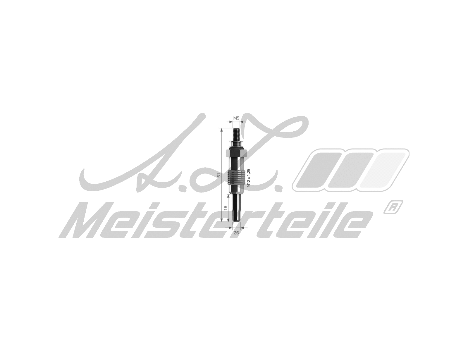 Bougie de préchauffage A.Z. Meisterteile AZMT-49-040-1057
