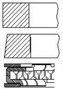 Jeu de segments de pistons FAI AutoParts PR43-000