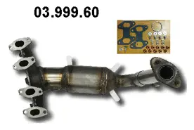 Catalyseur en coude EBERSPÄCHER 03.999.60