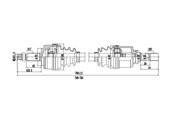 Arbre de transmission DYNAMATRIX DDS218247