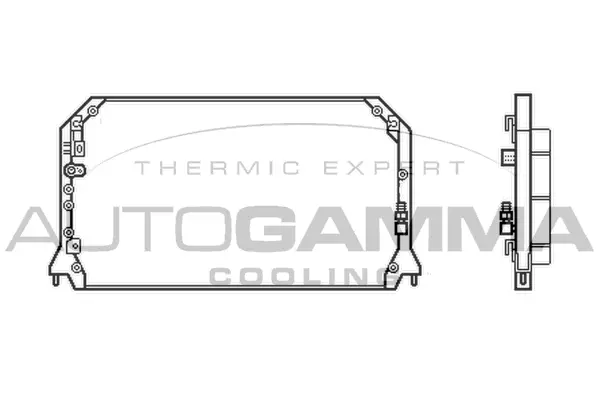 Condenseur, climatisation AUTOGAMMA 103853