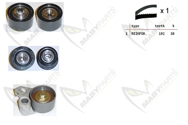 Kit de courroie crantée MABYPARTS OBK010511