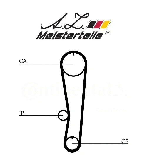 Kit de courroie crantée A.Z. Meisterteile AZMT-30-058-2144