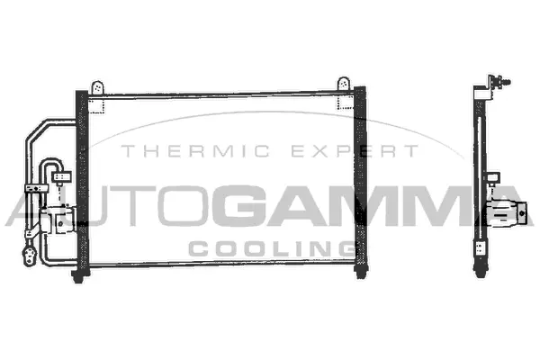 Condenseur, climatisation AUTOGAMMA 101611