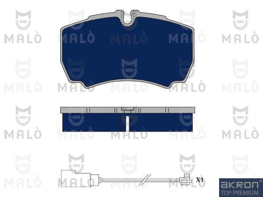 Kit de plaquettes de frein, frein à disque AKRON-MALÒ 1050164