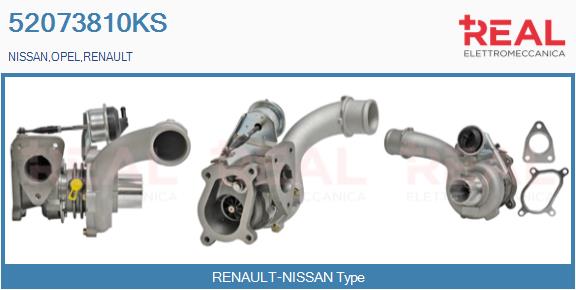 Turbocompresseur, suralimentation REAL 52073810KS