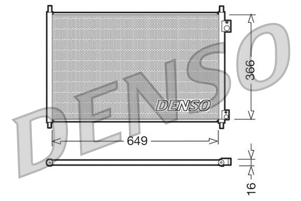 Condenseur, climatisation DENSO DCN40006