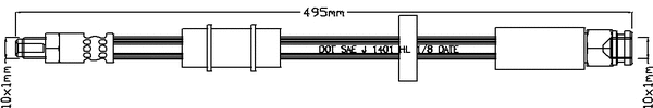 Flexible de frein JURATEK JBH1134