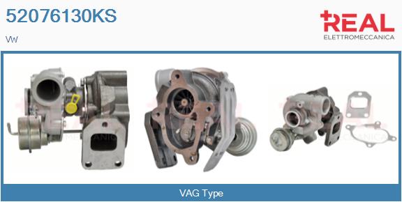 Turbocompresseur, suralimentation REAL 52076130KS