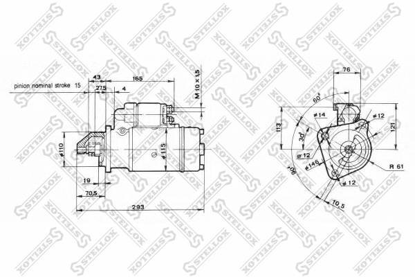 Démarreur STELLOX 88-02041-SX