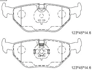 Kit de plaquettes de frein, frein à disque ASIMCO KD6737