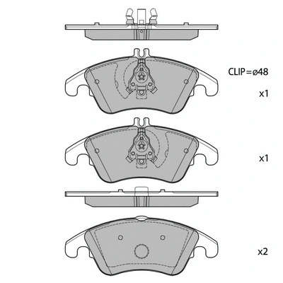 Kit de plaquettes de frein, frein à disque HAGEN GP2292
