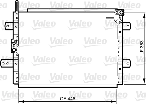 Condenseur, climatisation VALEO 814244