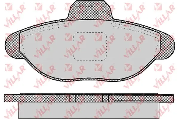 Kit de plaquettes de frein, frein à disque VILLAR 626.0483