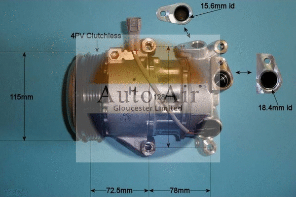 Compresseur, climatisation AUTO AIR GLOUCESTER 14-0194