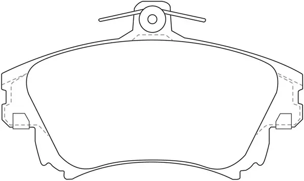 Kit de plaquettes de frein, frein à disque SB BP23126