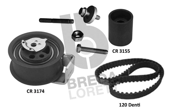 Kit de courroie crantée BREDA LORETT KCD0723