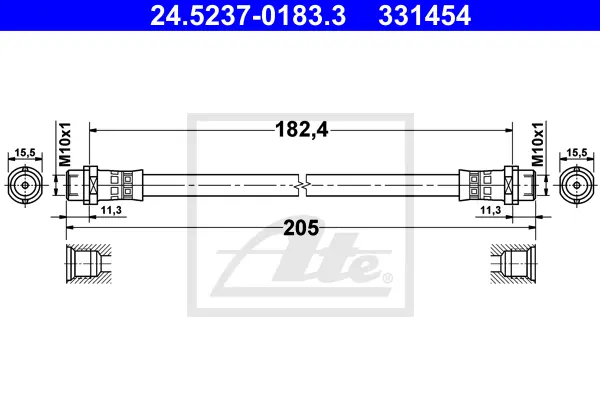 Flexible de frein ATE-APAC 24.5237-0183.3