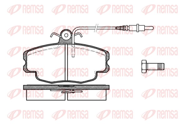 Kit de plaquettes de frein, frein à disque REMSA 0141.24
