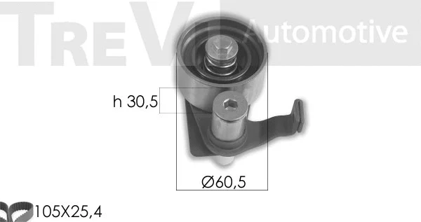 Kit de courroie crantée TREVI AUTOMOTIVE KD1410