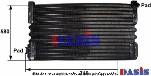 Condenseur, climatisation AKS DASIS 282000N
