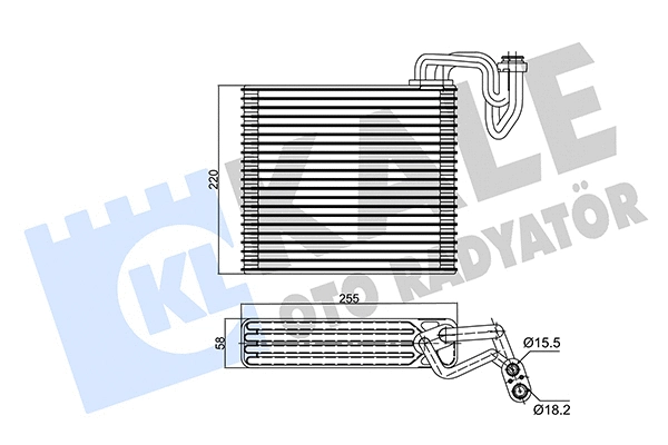 Évaporateur climatisation KALE OTO RADYATÖR 350020