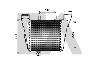 Refroidisseur d'air de suralimentation EACLIMA 36A02026