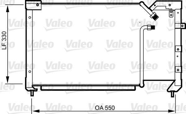 Condenseur, climatisation VALEO 814281