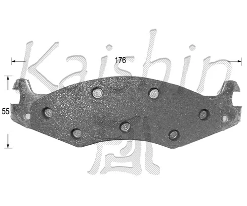 Kit de plaquettes de frein, frein à disque KAISHIN FK10005