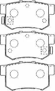 Kit de plaquettes de frein, frein à disque AISIN C2N015