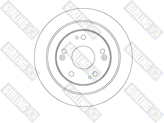 Disque de frein GIRLING 6065264