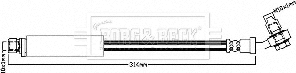 Flexible de frein BORG & BECK BBH8285