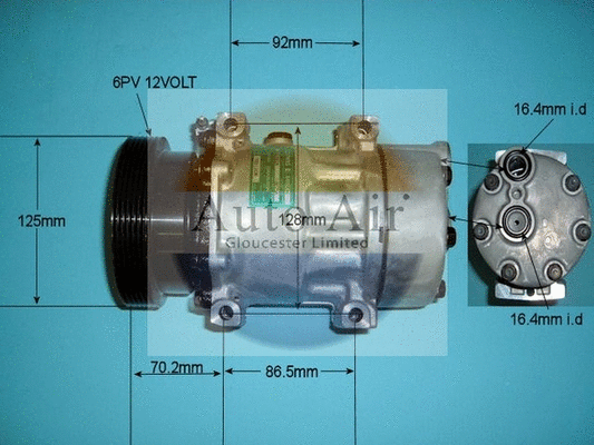 Compresseur, climatisation AUTO AIR GLOUCESTER 14-8075