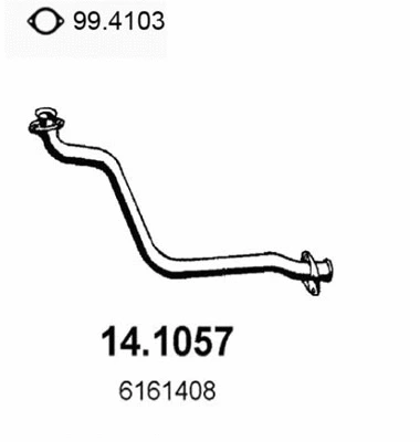 Tuyau d'échappement ASSO 14.1057