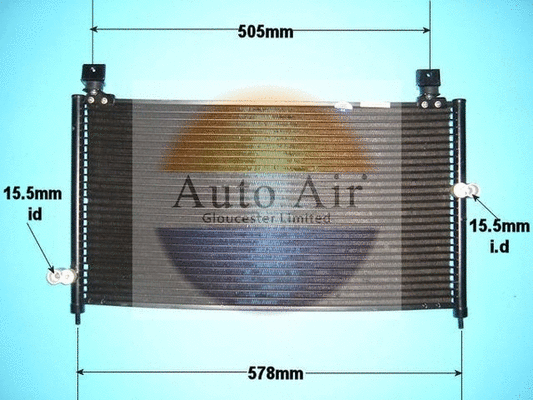 Condenseur, climatisation AUTO AIR GLOUCESTER 16-1140