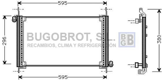 Condenseur, climatisation BUGOBROT 62-FT5187