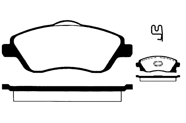 Kit de plaquettes de frein, frein à disque Technika 01171
