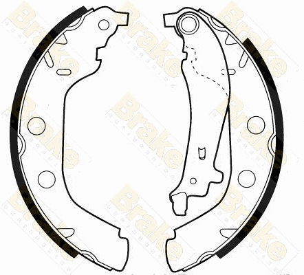 Jeu de mâchoires de frein Brake ENGINEERING SH2499