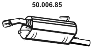 Silencieux arrière EBERSPÄCHER 50.006.85