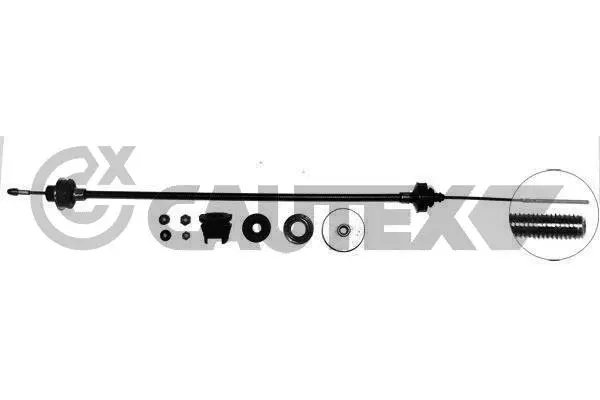 Tirette à câble, commande d'embrayage CAUTEX 038052