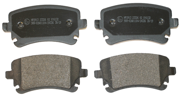 Kit de plaquettes de frein, frein à disque National NP2913