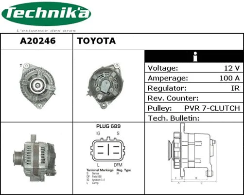 Alternateur Technika A20246