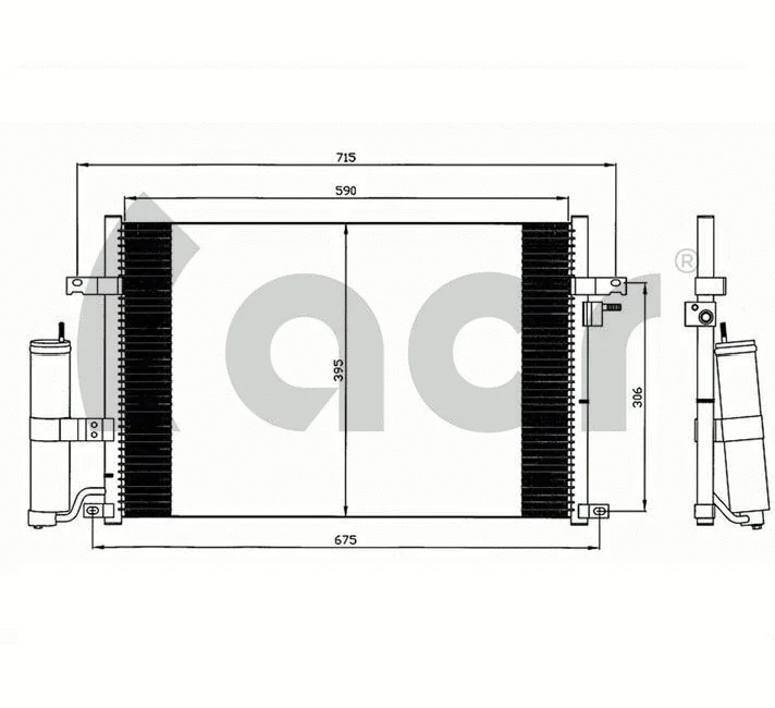 Condenseur, climatisation ACR 300608