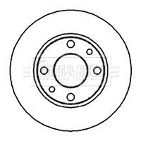 Disque de frein BORG & BECK BBD4585