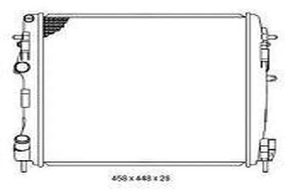 Radiateur, refroidissement du moteur ORDONEZ 2065102